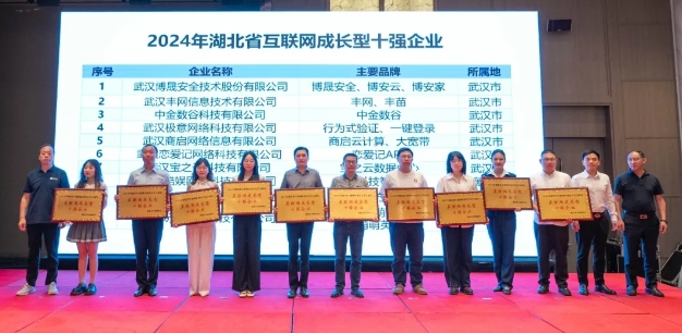 喜報(bào)丨武漢豐網(wǎng)榮膺“2024年湖北省互聯(lián)網(wǎng)成長(zhǎng)型十強(qiáng)企業(yè)”